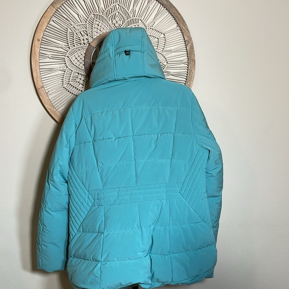 Lands' End Regular Comfort Stretch Mixed Quilted Down Coat woman’s XL NWT - Picture 13 of 15